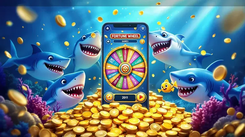 Target ikan dan efek visual pada permainan arcade bawah laut