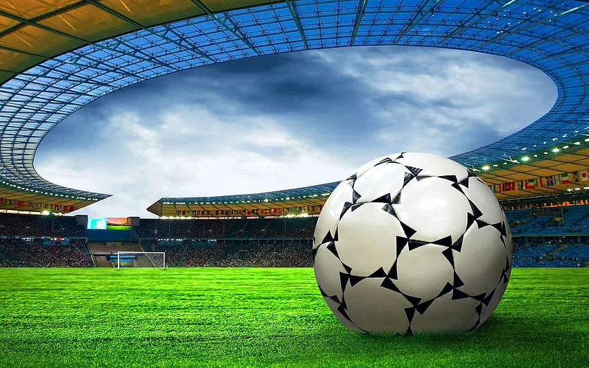 Ilustrasi layar olahraga dengan pilihan pertandingan dan liga